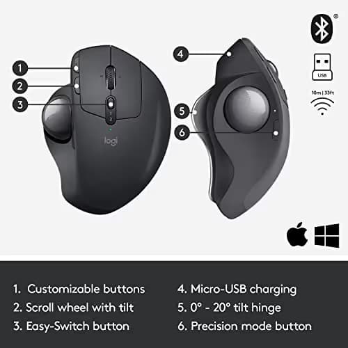 Logitech MX Ergo Wireless Optical Mouse image