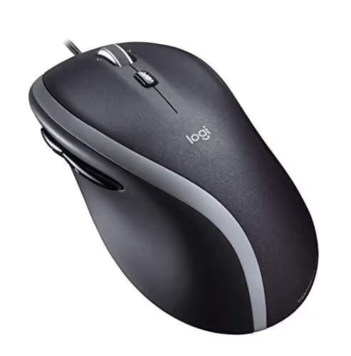 Logitech M500 Corded Mouse - Wired USB Mouse for Computers and Laptops, with Hyper-Fast Scrolling, Dark Gray image