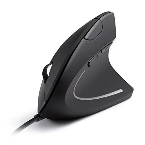 Wireless Vertical Mouse, Jelly Comb Wireless Mouse 2.4G High Precision Ergonomic Optical Mice 【 for Small Hands 】 (Black) image