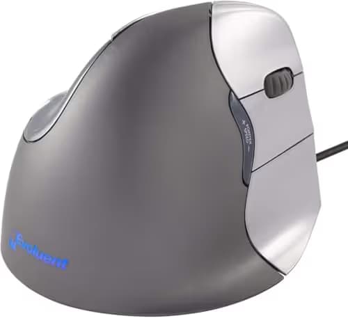 Wired Vertical Mouse, Jelly Comb Small Ergonomic Mouse High Precision Optical Mice with Adjustable Sensitivity 800/1200 /1600 DPI, 6 Buttons, 【 for Small Hands 】 - Black main image