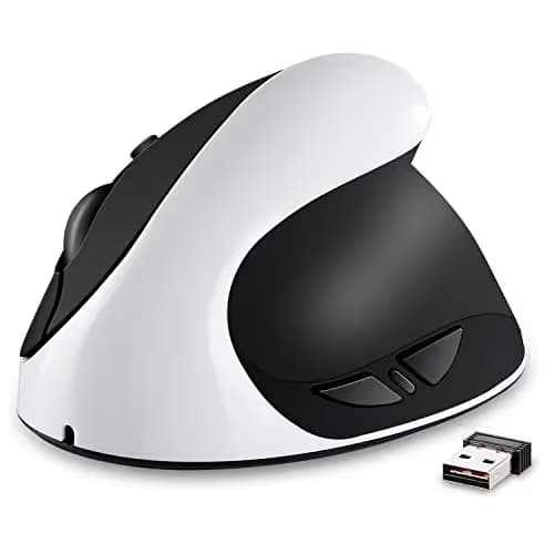 Jelly Comb 2.4G Slim Wireless Mouse with Nano Receiver, Less Noise, Portable Mobile Optical Mice for Notebook, PC, Laptop, Computer, MacBook MS001 (Pure Red) image