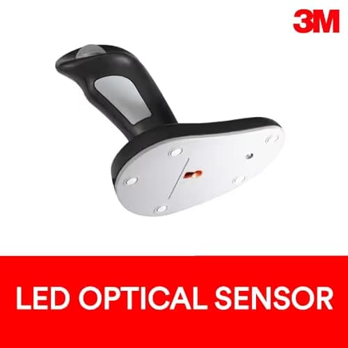 3M Wireless Ergonomic Optical Mouse, Patented Vertical Grip Design Keeps Your Hand and Wrist at a Neutral Angle for Comfort, USB Plug and Play, Soft-Touch Surface, Small Size, Black (EM550GPS) image