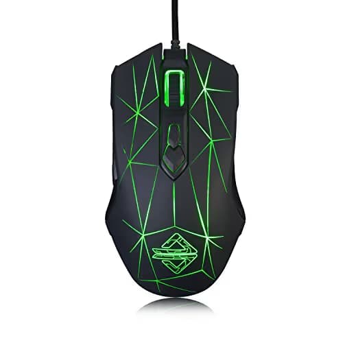Ajazz AJ52 Watcher RGB Gaming Mouse, Programmable 7 Buttons, Ergonomic LED Backlit USB Gamer Mice Computer Laptop PC, for Windows Mac OS Linux, Star Black main image