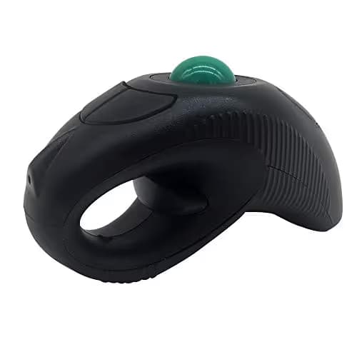 Wireless Ergonomic Handheld Trackball Mouse with Laser Pointer Left Handed Right Handed DPI Adjustable for Laptop Desktop PC Computer image