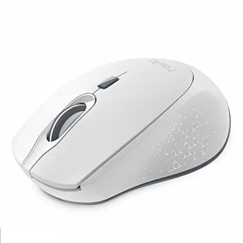 Havit 2.4G Wireless Mouse 2000DPI Optical Mini Portable Mobile with USB Receiver, 3 Adjustable DPI Levels, 4 Buttons for Notebook, PC, Laptop, Computer, MacBook (White) main image