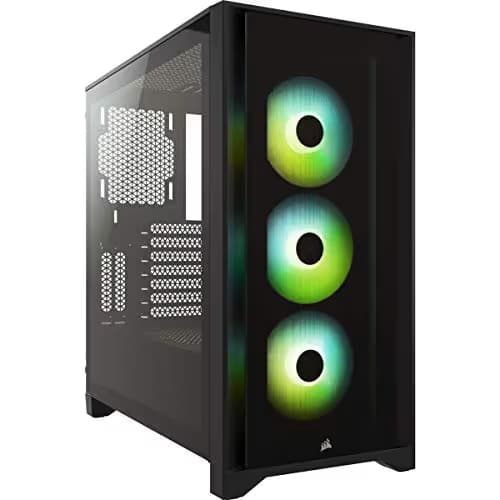 Corsair iCUE 4000X ATX Mid Tower Black RGB Tempered Glass main image