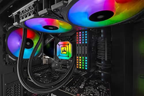 Corsair iCUE H100i ELITE CAPELLIX Water 75 CFM 240mm Black image