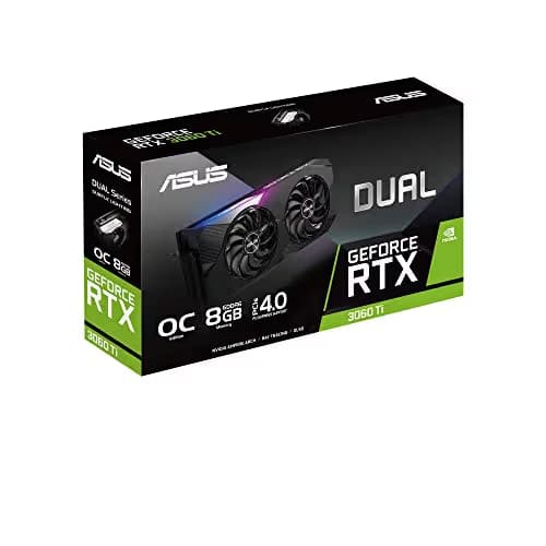 Asus DUAL OC GeForce RTX 3060 Ti 8GB GDDR6 Black / Silver image
