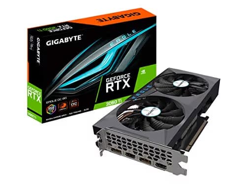 GIGABYTE Eagle OC GeForce RTX 3060 Ti 8GB GDDR6 PCI Express 4.0 ATX Video Card GV-N306TEAGLE OC-8GD (rev. 2.0) (LHR) image