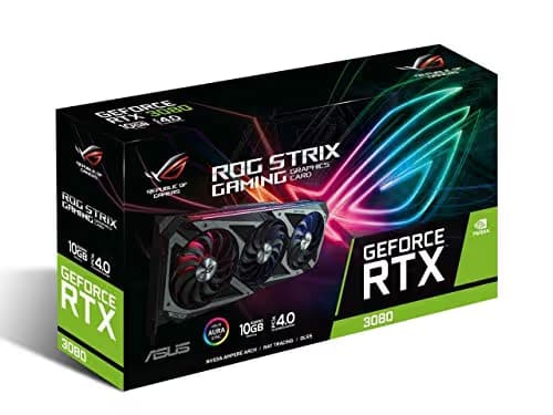 ASUS ROG Strix GeForce RTX 3080 V2 OC Edition 10GB GDDR6X PCI Express 4.0 x16 Video Card ROG-STRIX-RTX3080-O10G-V2-GAMING (LHR) image