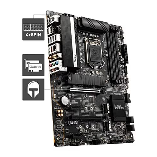 MSI Z590 PRO WIFI LGA 1200 ATX Motherboard image