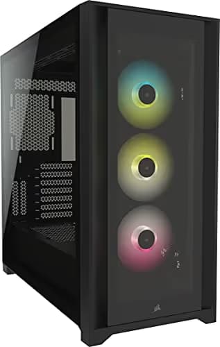 Corsair iCUE 5000X RGB ATX Mid Tower Black Tempered Glass Side Panel main image