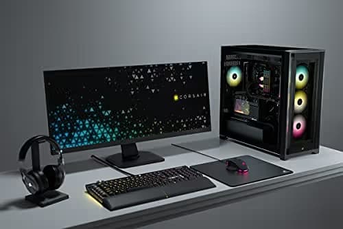 Corsair iCUE 5000X RGB ATX Mid Tower Black Tempered Glass Side Panel image