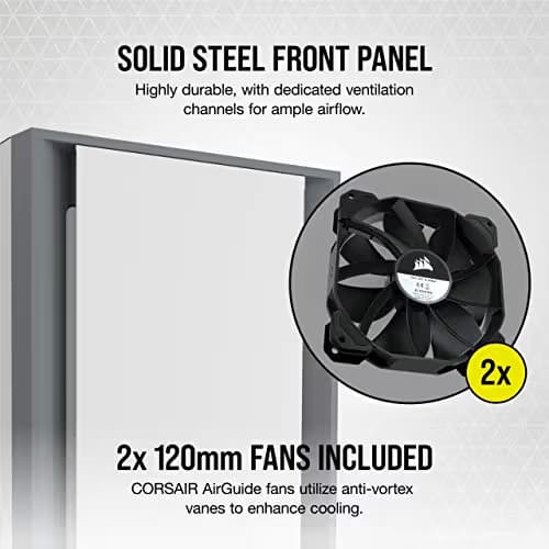 Corsair 5000D Tempered Glass Mid-Tower ATX PC Case - White image