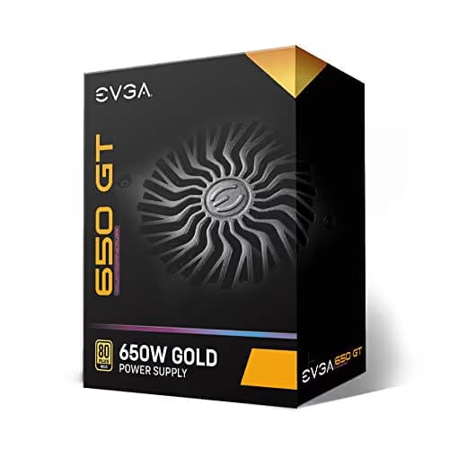 EVGA SuperNOVA 650 GT, 80 Plus Gold 650W, Fully Modular, Auto Eco Mode with FDB Fan, 7 Year Warranty, Includes Power ON Self Tester, Compact 150mm Size, Power Supply image