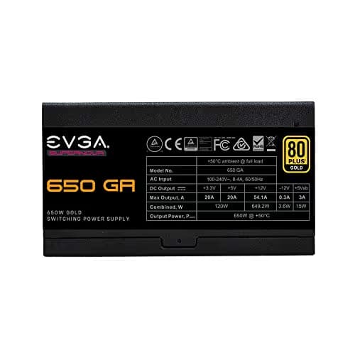 EVGA SuperNOVA 650 GA 650W Fully Modular 80+ Gold image