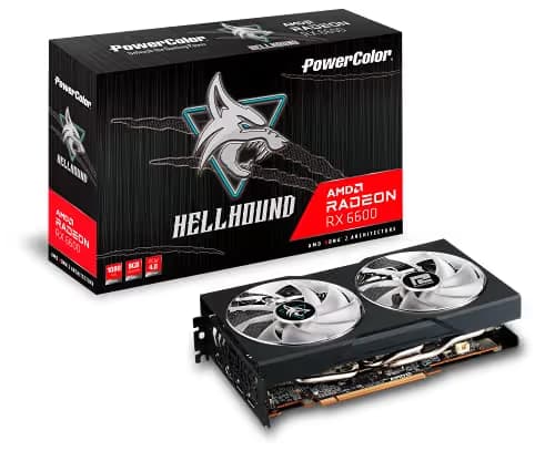 PowerColor Hellhound Radeon RX 6600 8GB GDDR6 Black / White image