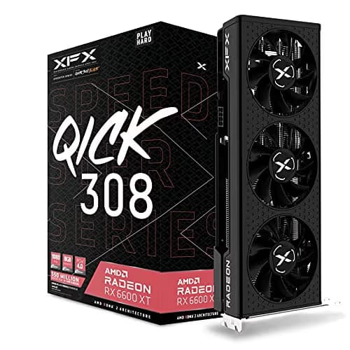 XFX Radeon RX 6600 XT Speedster QICK 308 8GB GDDR6 Black main image