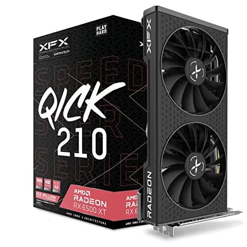 XFX Speedster QICK 210 AMD Radeon RX 6500 XT Core Gaming 4GB GDDR6 image