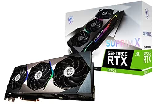 MSI NVIDIA GeForce RTX 3090 Ti Suprim X Overclocked Triple Fan 24GB GDDR6X PCIe 4.0 Graphics Card main image