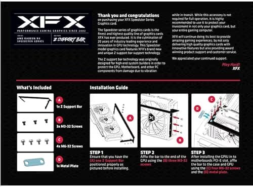 XFX Speedster MERC 319 AMD Radeon RX 6900 XT Black Gaming Graphics Card with 16GB GDDR6, HDMI 2 x DP USB-C, AMD RDNA 2 image