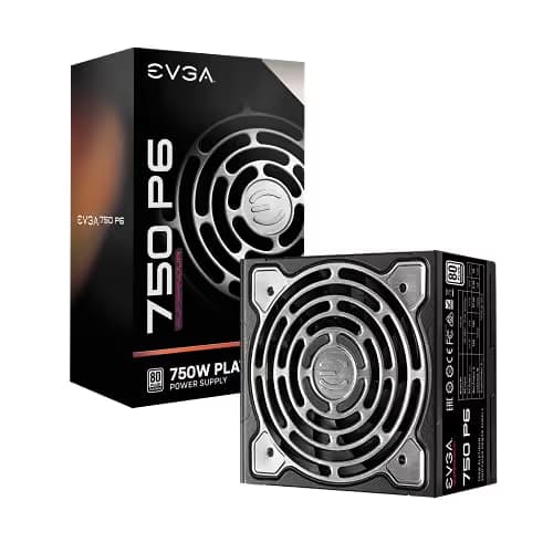 EVGA SuperNOVA 750 P6, 80 Plus Platinum 750W, Fully Modular, Eco Mode with FDB Fan, 10 Year Warranty, Includes Power ON Self Tester, Compact 140mm Size, Power Supply 220-P6-0750-X1 main image