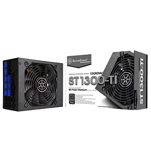 SilverStone Technology ST1300-TI, 80 Plus Titanium 1300W Fully Modular ATX/PS2 Power Supply, SST-ST1300-TI-X image