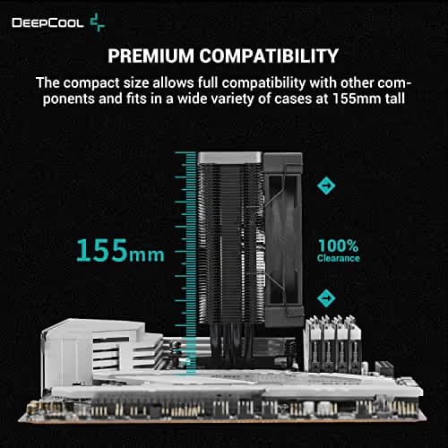 Deepcool AK400 ZERO DARK Performance CPU Cooler image