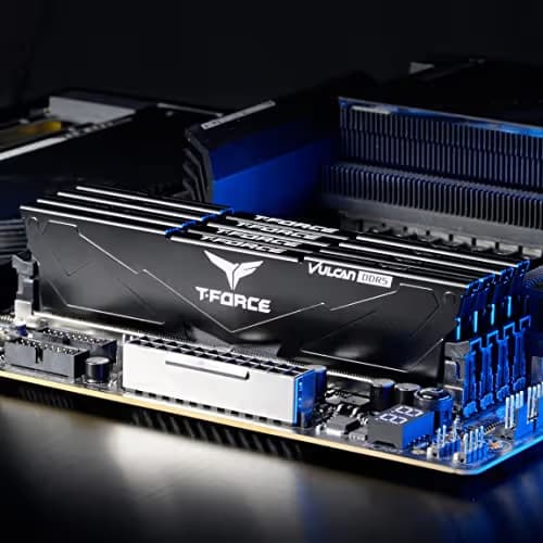 TeamGrourp T-Force Vulcan 16GB (2 x 8GB) 288-Pin PC RAM DDR5 5200 (PC5 41600) Desktop Memory Model FLBD516G5200HC40CDC01 image
