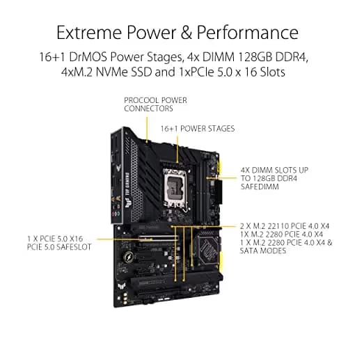 ASUS TUF GAMING Z790-PLUS WIFI D4 LGA1700 ATX image