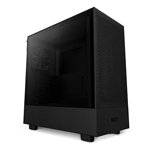NZXT H5 Flow (2022) ATX Mid Tower Black with Tempered Glass Side Panel image