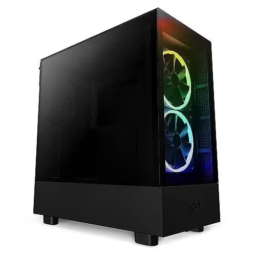 NZXT H5 Elite ATX Mid Tower Black Tempered Glass Side Panel image