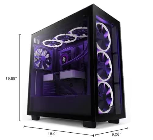 NZXT H7 Elite ATX Mid Tower Case Black, CM-H71EB-01 image