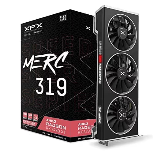 XFX SPEEDSTER MERC 319 AMD Radeon™ RX 6750 XT BLACK Gaming 12GB GDDR6 image