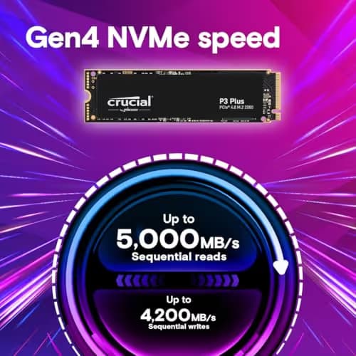 Crucial P3 Plus 2TB M.2-2280 SSD PCIe 4.0 NVMe image