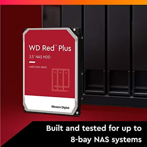 Western Digital Red Plus 14TB 3.5" HDD 7200RPM SATA 6.0 Gb/s Internal image