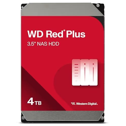 Western Digital Red Plus 4 TB HDD 5400 RPM 3.5" SATA 6.0 Gb/s image