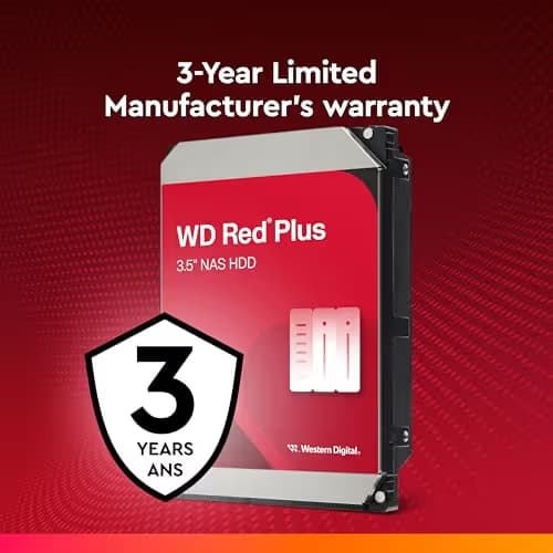 Western Digital Red Plus 2TB 3.5" HDD 5400RPM SATA image