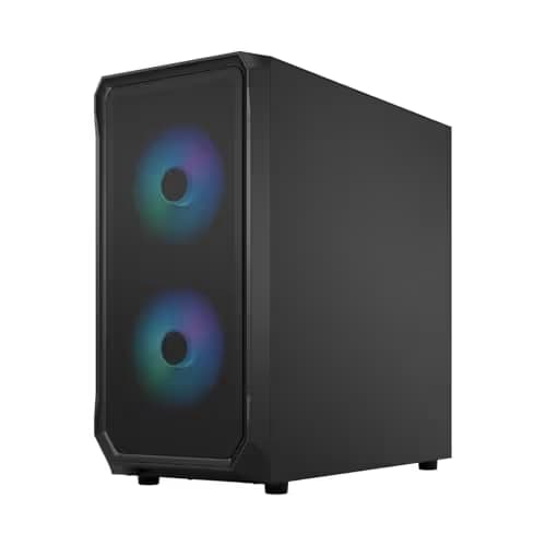 Fractal Design Focus 2 RGB ATX Mid Tower Black Tempered Glass Side Panel image