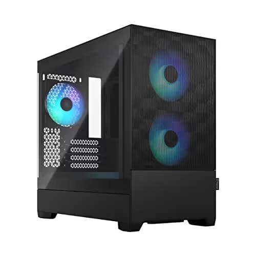 Fractal Design Pop Mini Air Micro ATX Mid Tower Black Tempered Glass Side Panel image