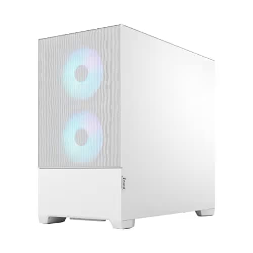 Fractal Design Pop Mini Air Micro ATX Mid Tower White with Tempered Glass Side Panel and USB 3.2 Gen 1 Type-A Front Panel image
