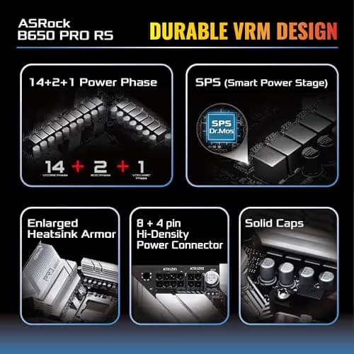 ASRock B650 PRO RS AM5 DDR5 ATX image