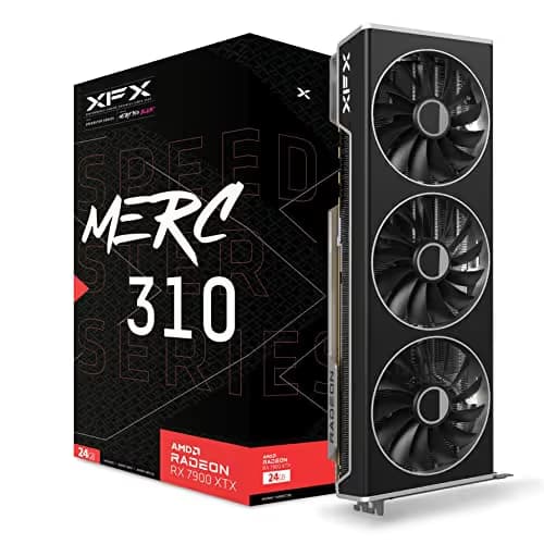 XFX SPEEDSTER MERC 310 AMD Radeon RX 7900 XTX Black Edition 24GB GDDR6 image