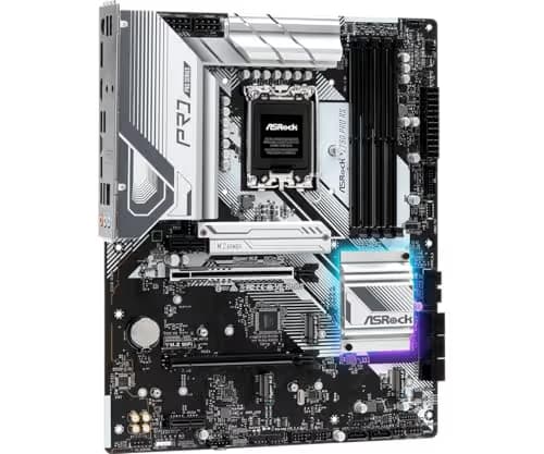 ASRock Z790 PRO RS WiFi Intel LGA1700 (14th,13th,12th Gen) ATX Motherboard DDR5 7200 MHz 256 GB PCIE 5.0 x 16 Realtek ALC897 7.1 CH Dragon 2.5G LAN WiFi 6E Bluetooth 8 SATA3 4 Hyper M.2 image