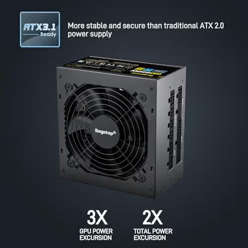 Segotep GM Black 850W Fully Modular 80+ Gold Certified image