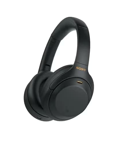 Sony WH1000XM4 Closed-Back Wireless Headphones Black image