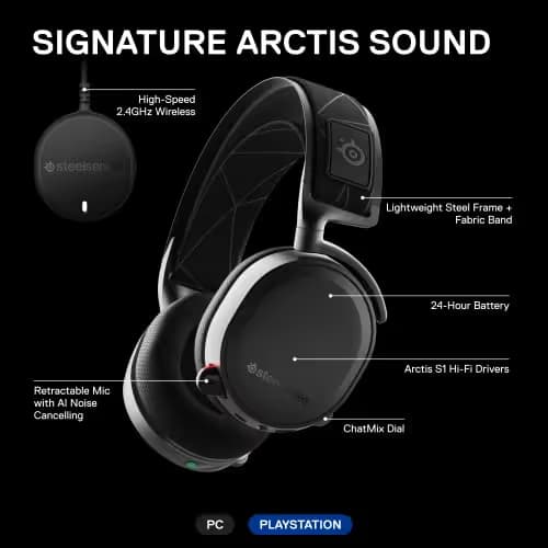 SteelSeries Arctis 7 2019 Edition Wireless Gaming Headset 7.1 Channel image