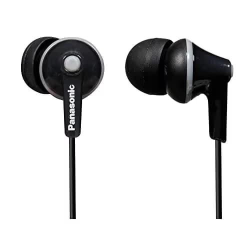 Panasonic RP-HJE125-K Closed-Back Wired Earbud Headphones image