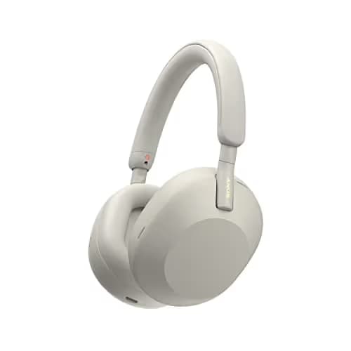 Sony XM5 Closed-Back Silver Headphones main image