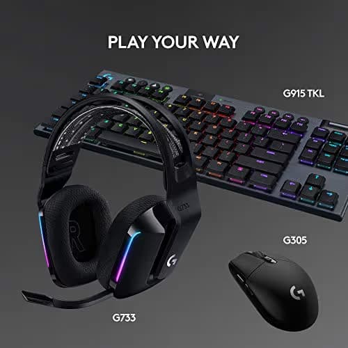 Logitech G733 Lightspeed Wireless Gaming Headset - Black image